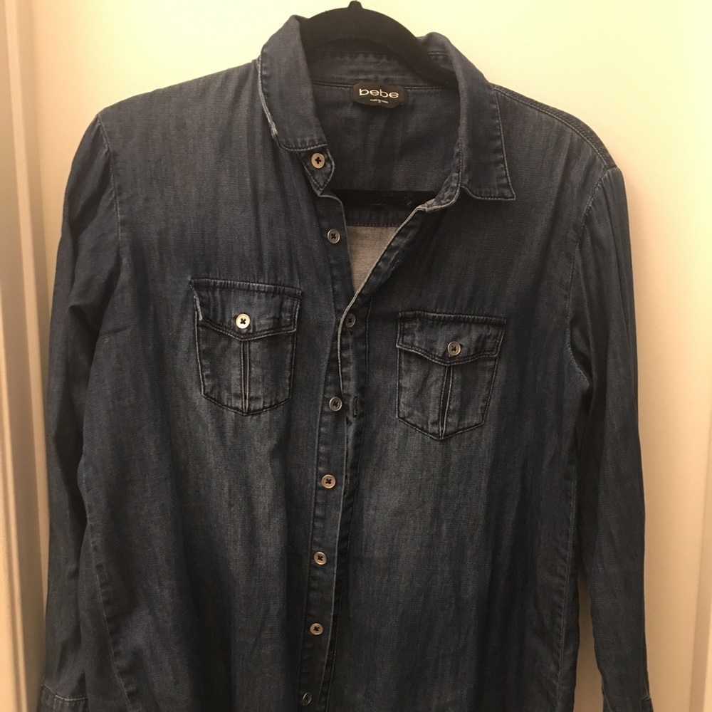 Bebe denim top